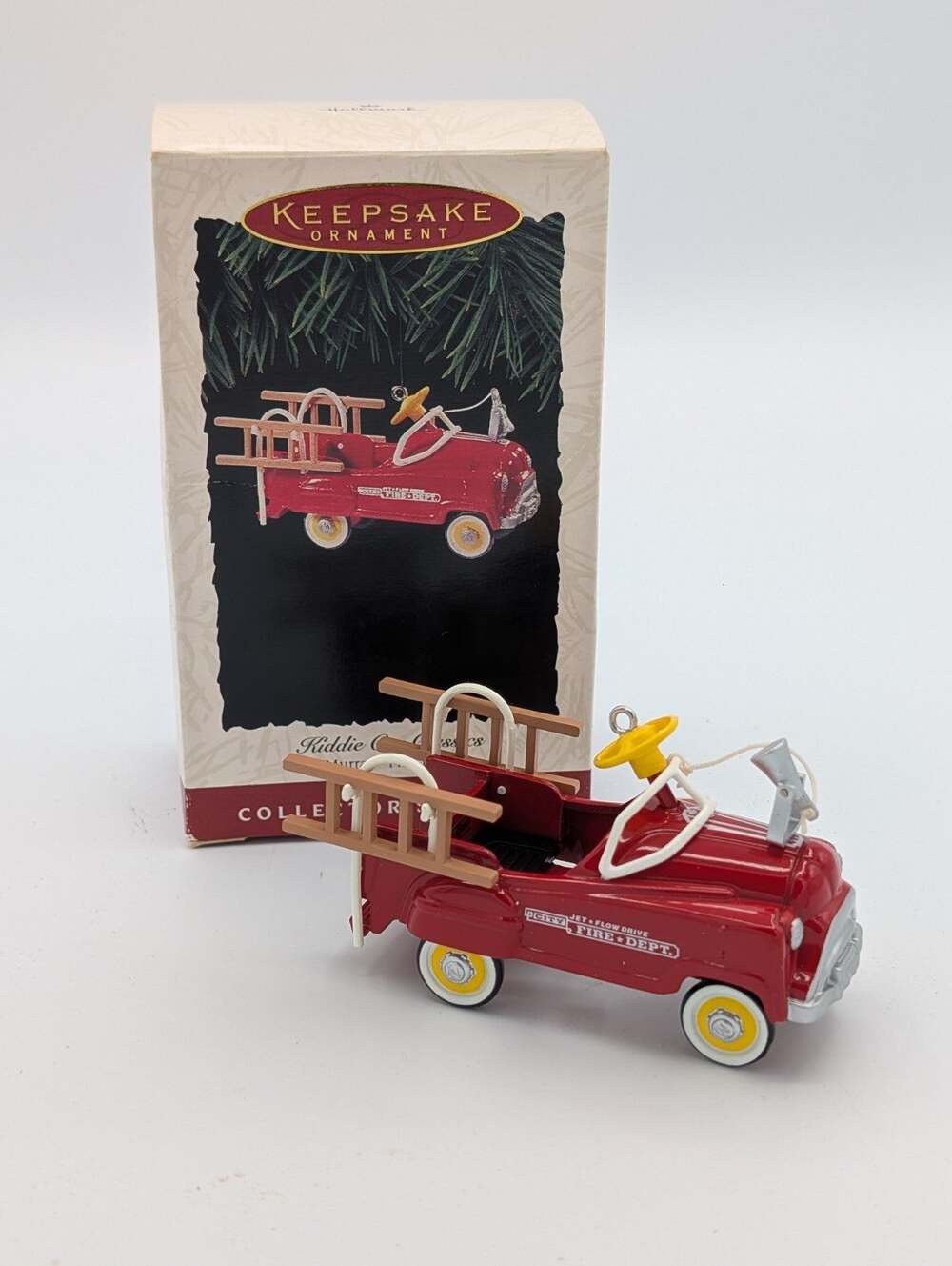 1995 Hallmark Keepsake Ornament Murray Fire Truck Kiddie Car Classics VTG MIB